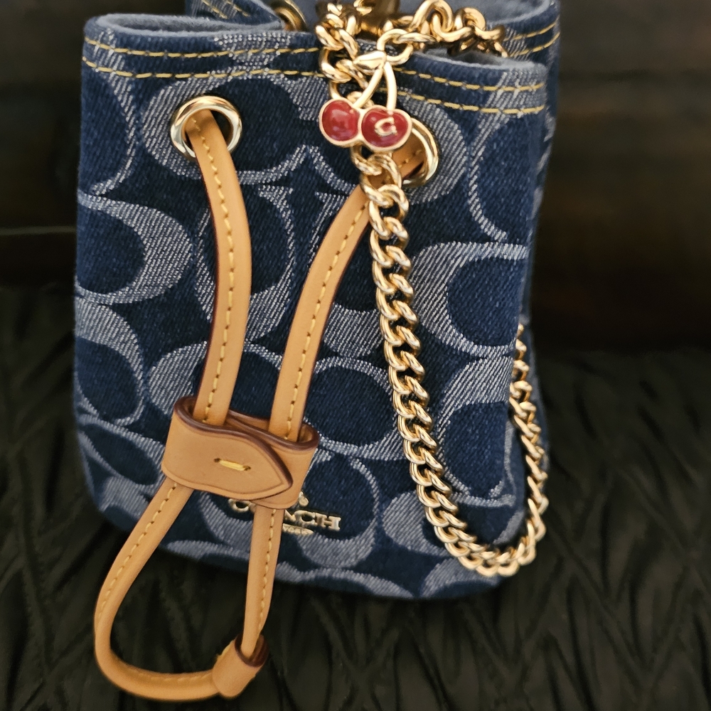 Coach Blue Denim Mini Bag